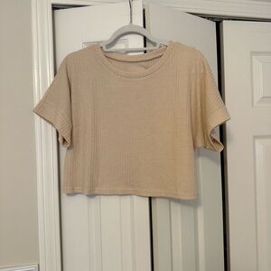 Casual Beige Women's Top